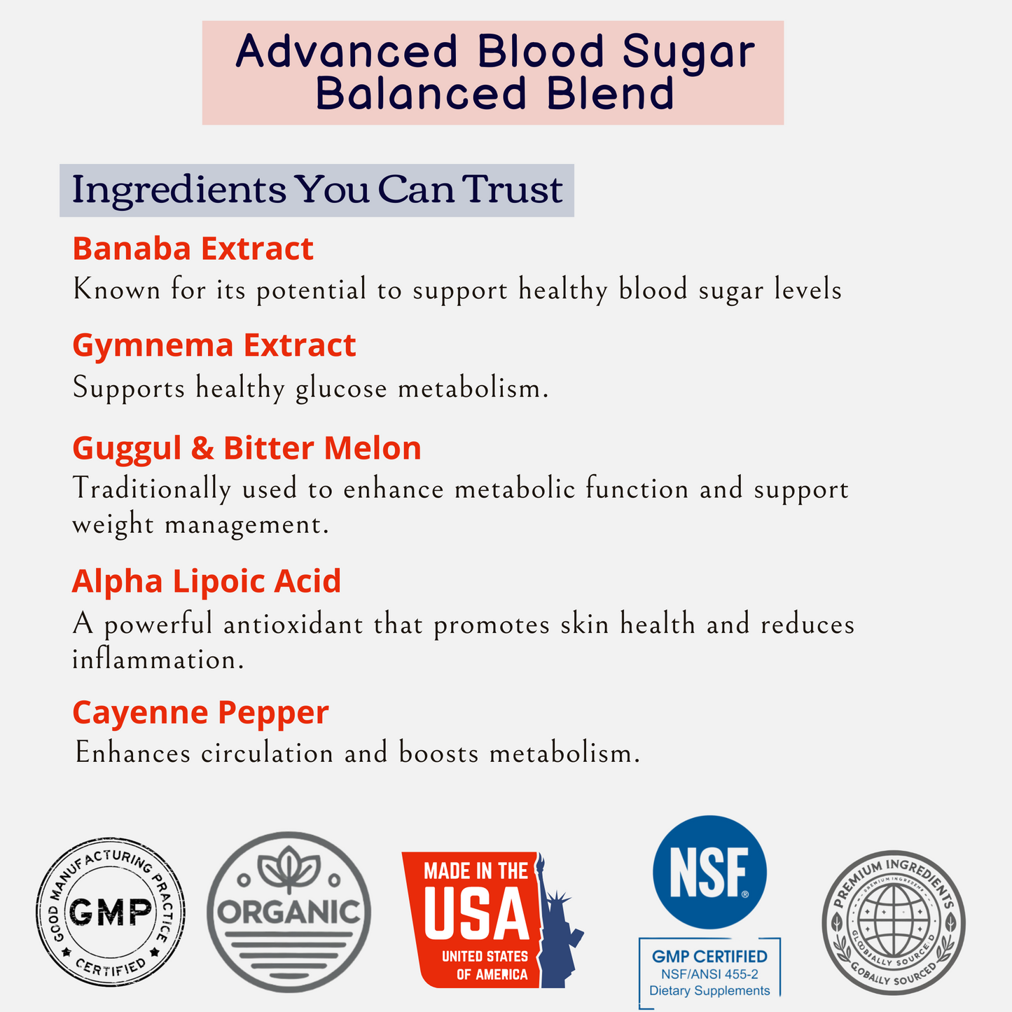 Advanced Blood Sugar Balance Blend